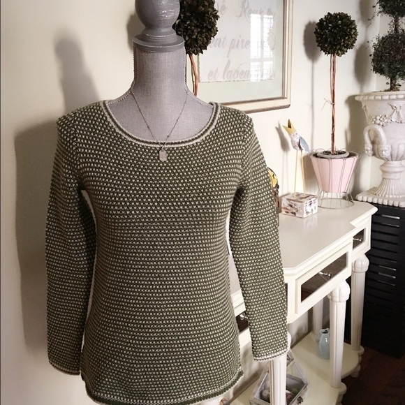 J CREW CHEVRON-STITCH BOATNECK SWEATER - Picture 1 of 3